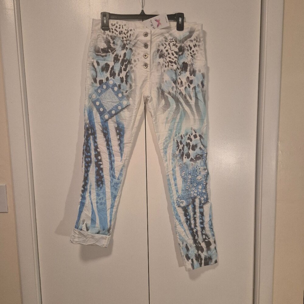 Giving Moda Italy White Jeans